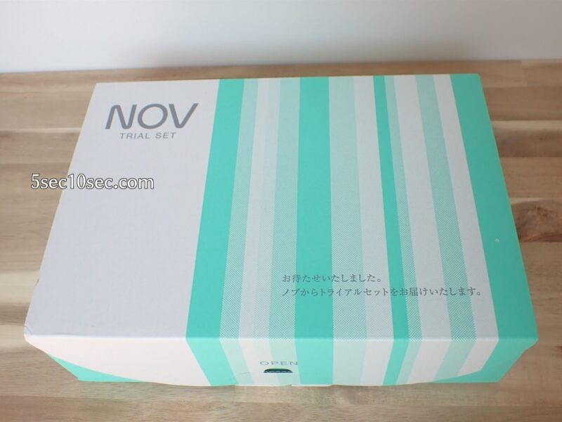 常盤薬品工業株式会社 ノブL&W トライアルセット 梱包の写真　このように箱に入って届きます